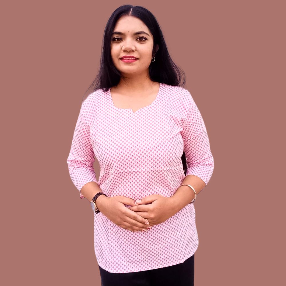 Floral Print cotten kurti