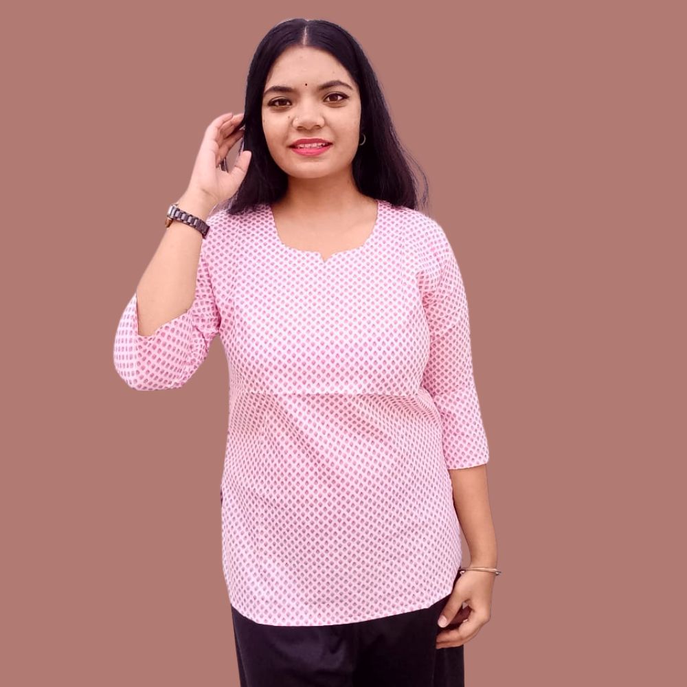 Floral Print cotten kurti