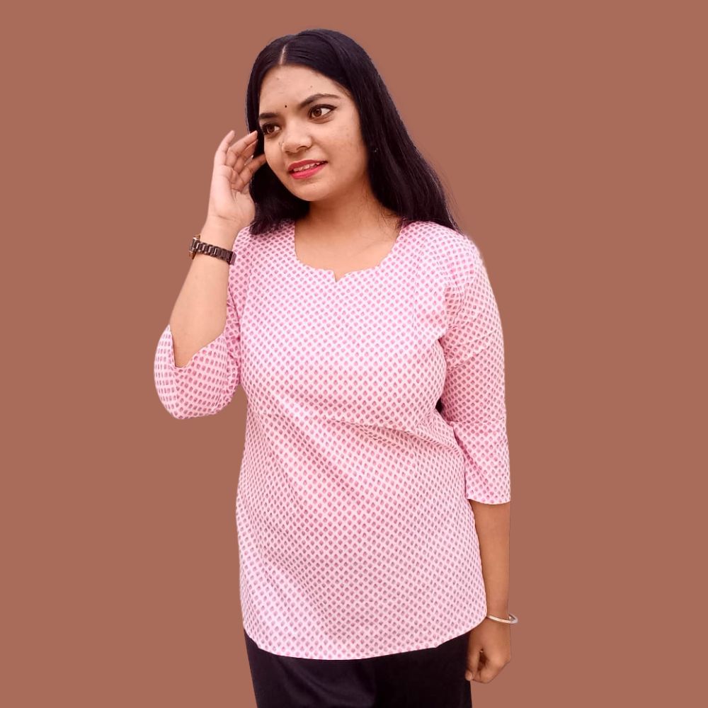 Floral Print cotten kurti